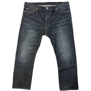 Levis 513 Mens Jeans 42 X 30 Dark Blue